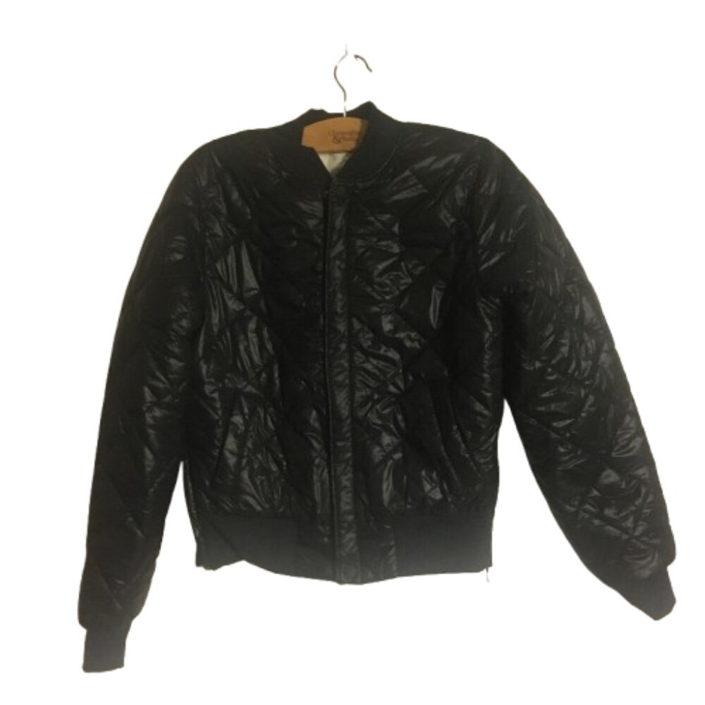 Offline by Aerie Puffer Jacket with Zipper Black Size Small NWT